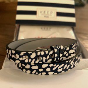 ⬇︎$12 Stella & Dot Leather Bracelet: Black/White
